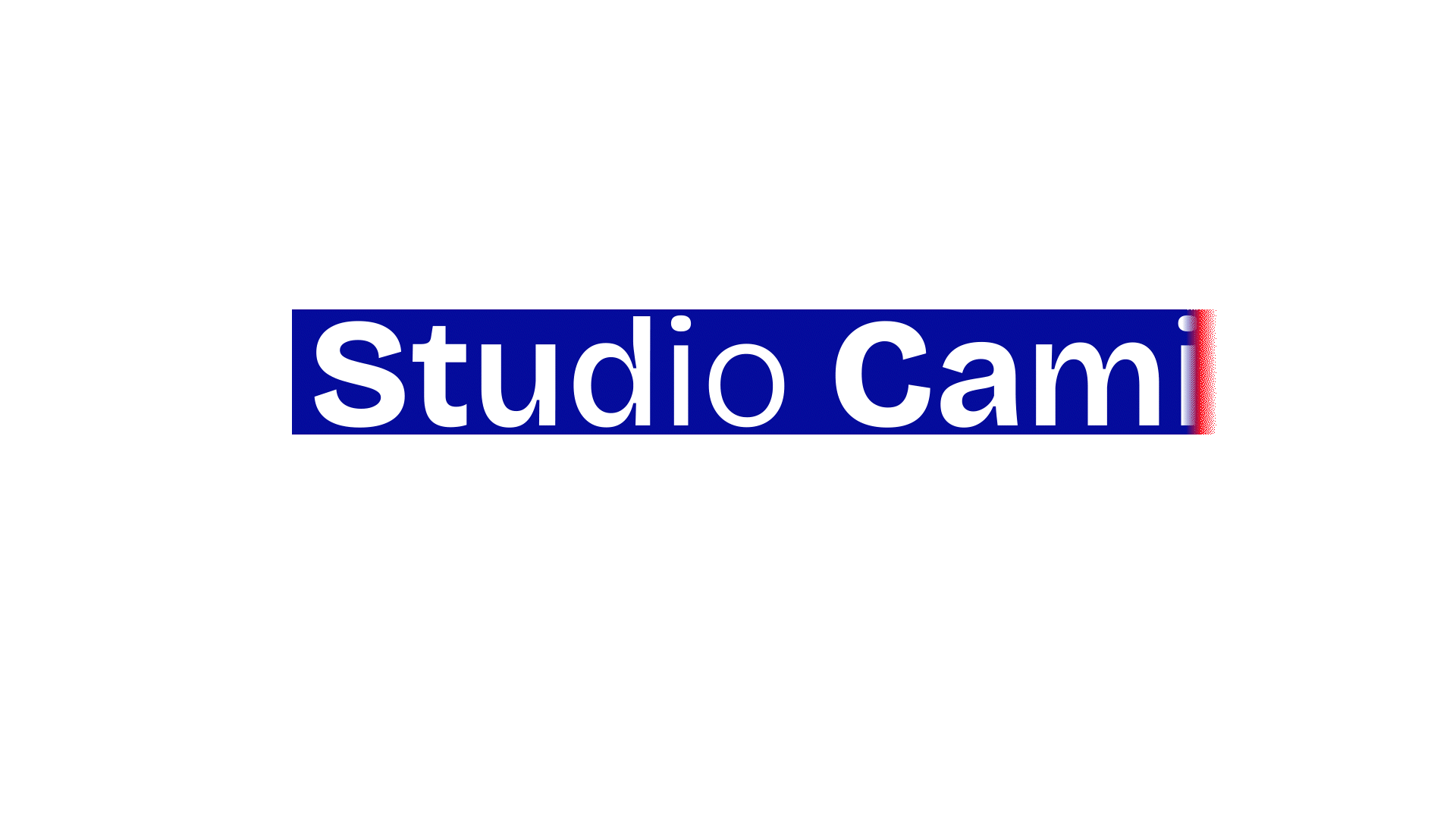 Studio Cami - Exemple d'un titre sur After Effects