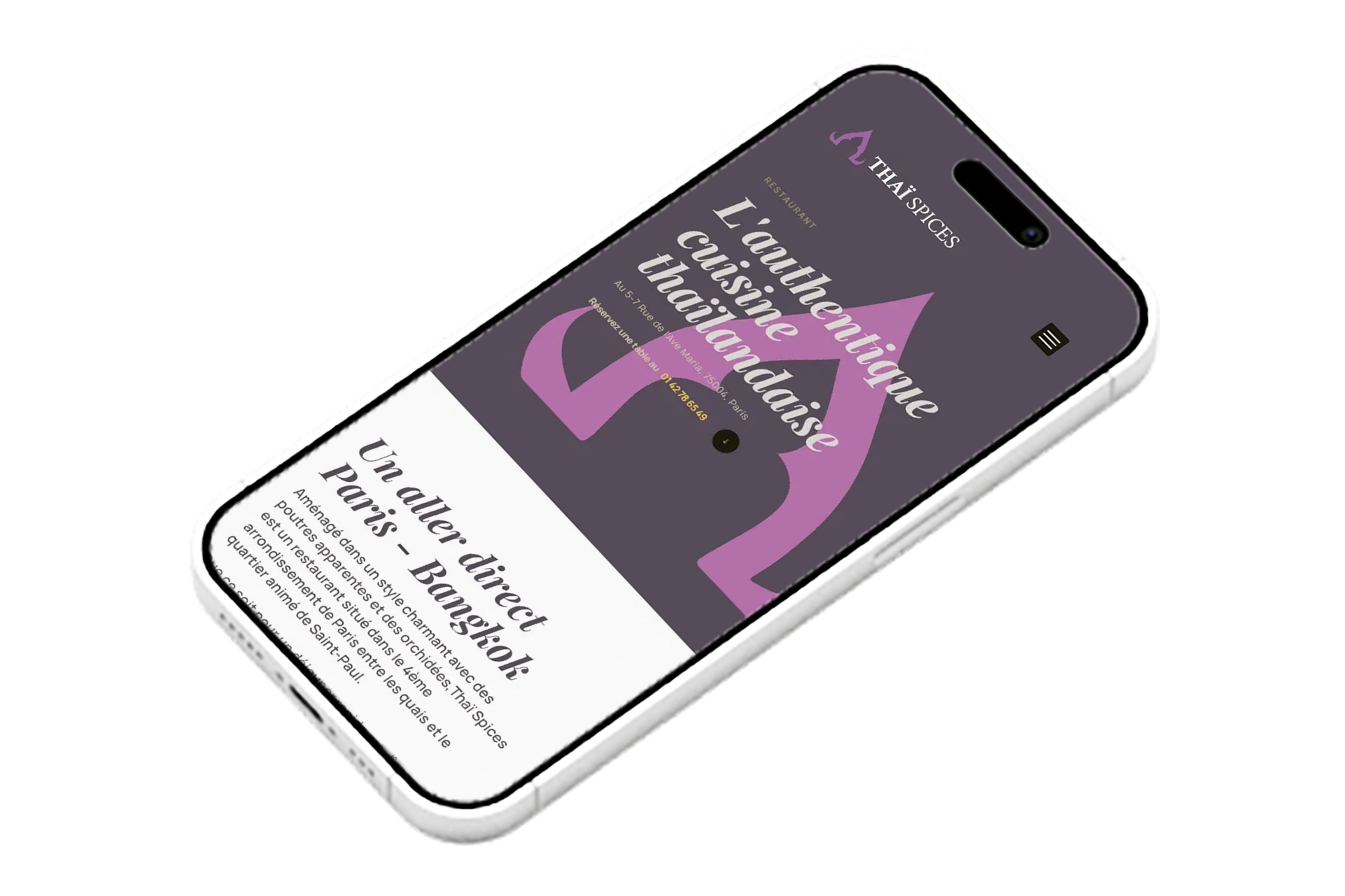 Thai Spices - iPhone Mockup